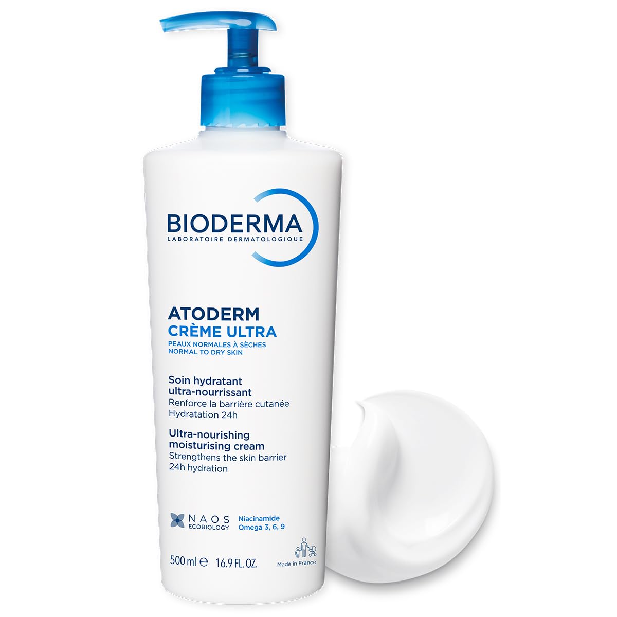Bioderma Atoderm Cream Ultra, Hydrating Body Moisturizer for Normal to Dry Sensitive Skin