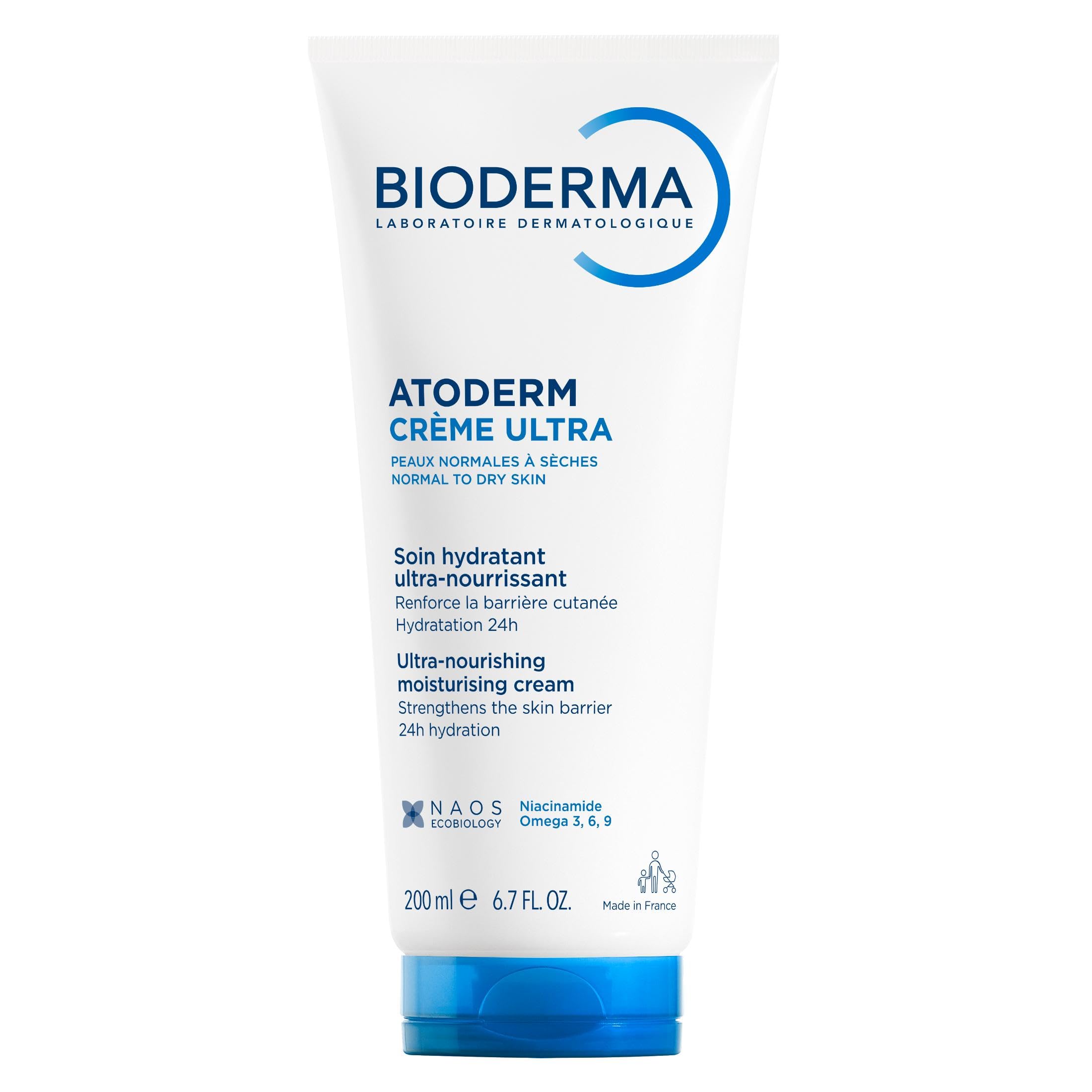 Bioderma Atoderm Intensive Balm, Nourishing Body Cream- for Very Dry Sensitive Skin, 6.8 Fl Oz