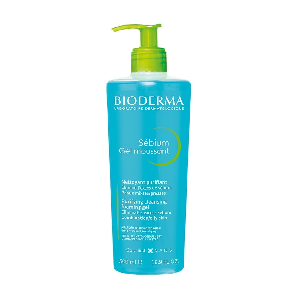 Bioderma - Face Cleanser - Sébium - Makeup Removing Cleanser - Skin Purifying - Face Wash for Combination to Oily Skin