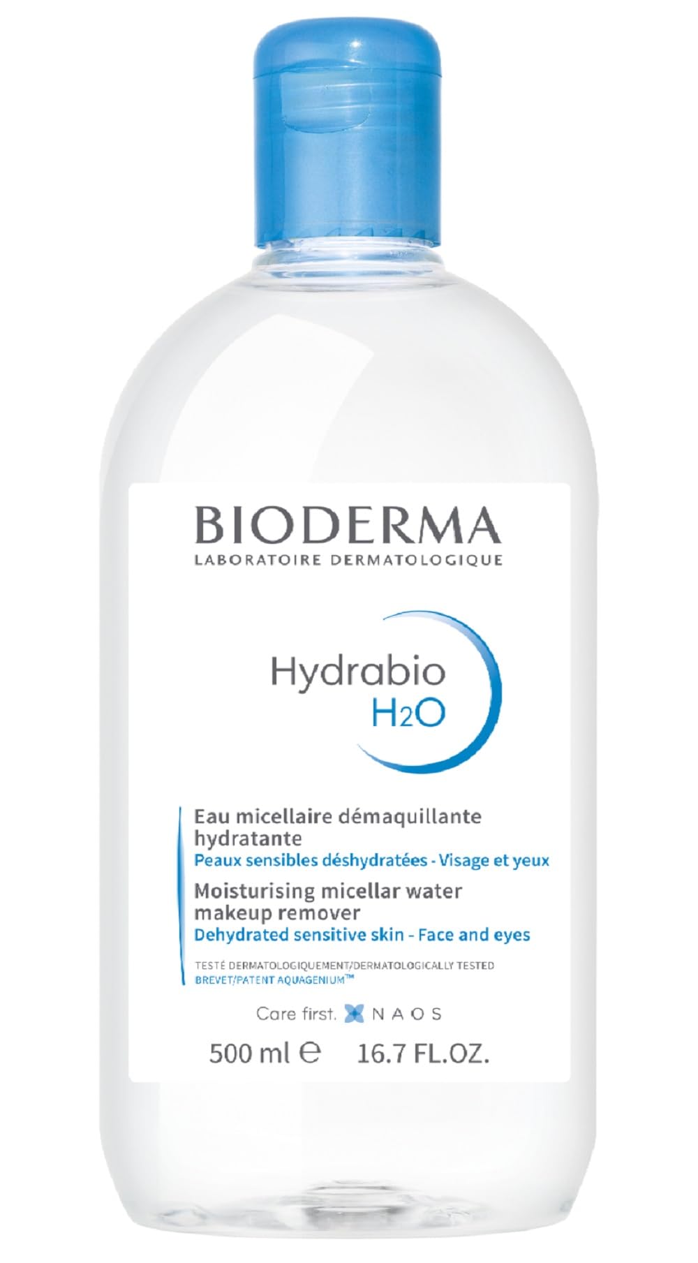 Bioderma - Hydrabio H2O Micellar Water - Face Cleanser and Makeup Remover - Micellar Cleansing Water for Dehydrated Sensitive Skin