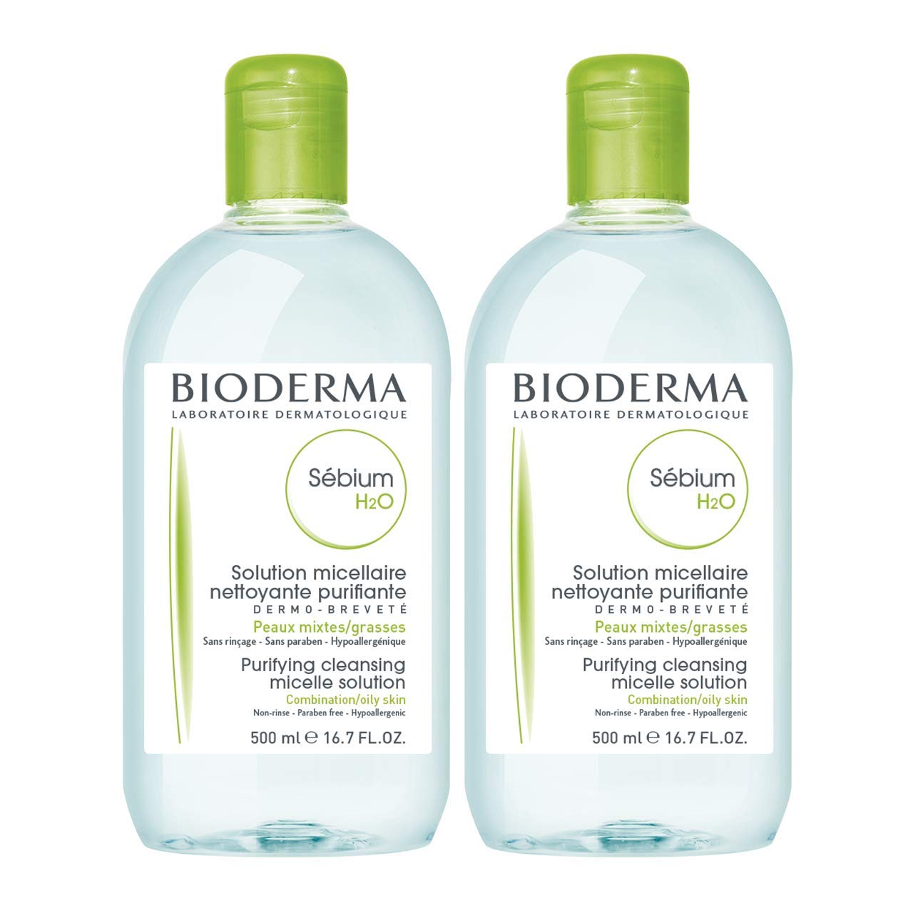 Bioderma - Sébium H2O - Micellar Water - Facial Cleanser and Makeup Remover - Face Cleanser for Combination to Oily Skin