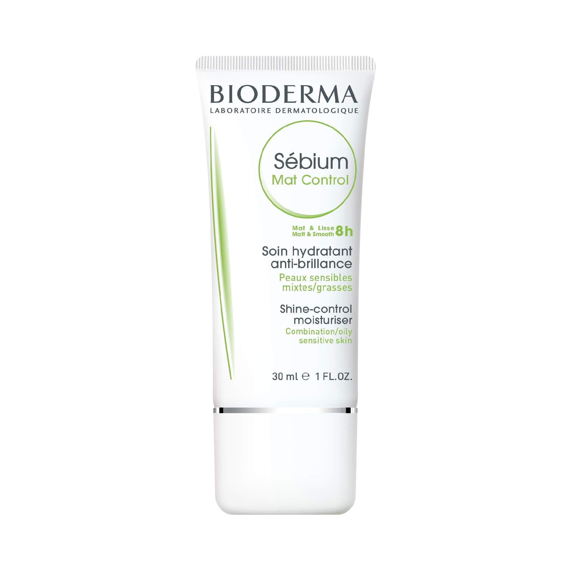 Bioderma Sébium Mat Control Cream, Mattifying and Moisturizing Daily Cream for Combination to Oily Skin, 1 Fl Oz