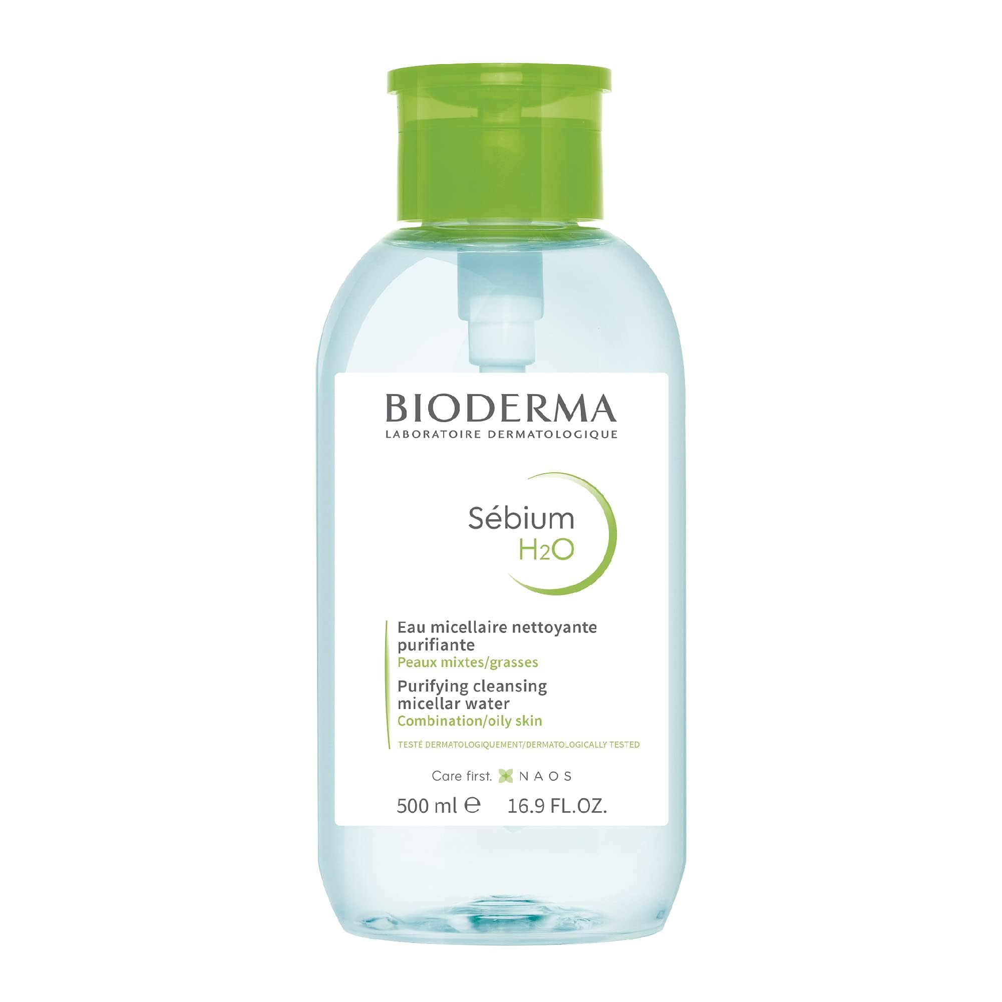 Bioderma - Sébium H2O - Micellar Water - Facial Cleanser and Makeup Remover - Face Cleanser for Combination to Oily Skin