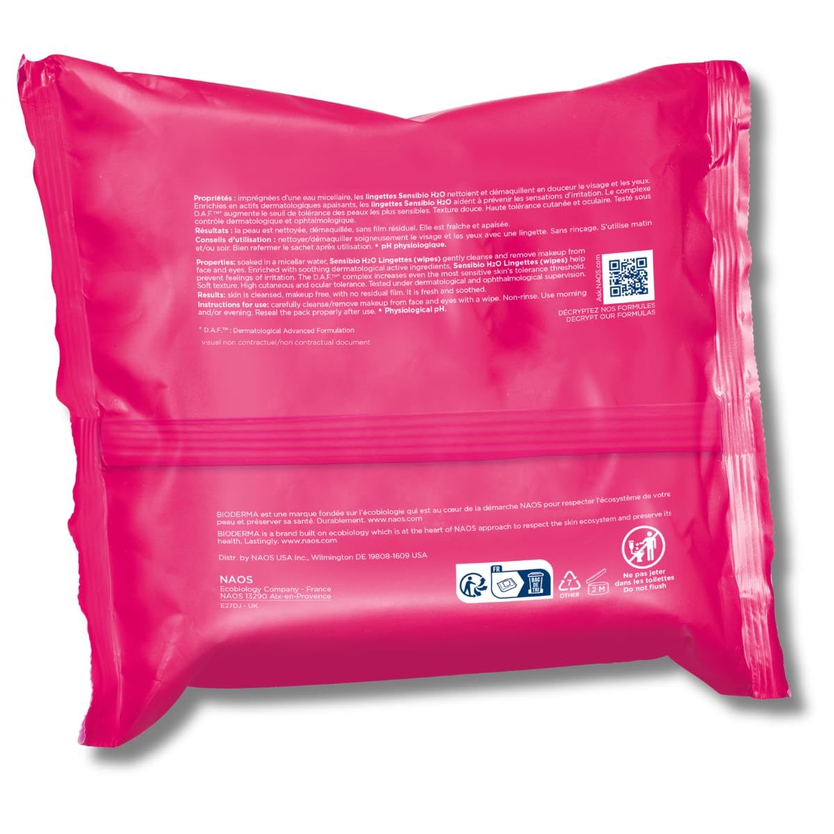 93-bioderma-sensibio-h2o-wipes-cleansing-and-makeup-removing-skin-soothing-for-sensitive-skin-25-wipes-8.jpg Bioderma - Sensibio H2O Wipes - Cleansing and Makeup Removing - Skin Soothing - for Sensitive Skin - 25 Wipes